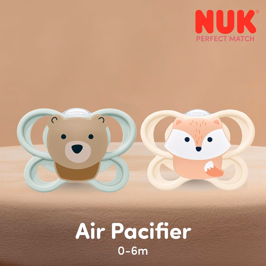 NUK Perfect Match Luftschnuller, -6 Monate, 4er-Pack: Baby