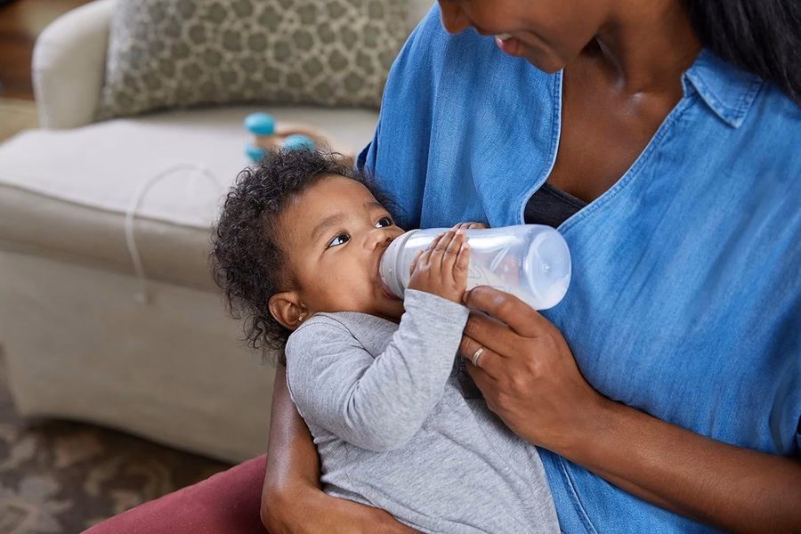 NUK Smooth Flow Anti-Kolik Babyflasche, 148 ml, Elefant: Baby