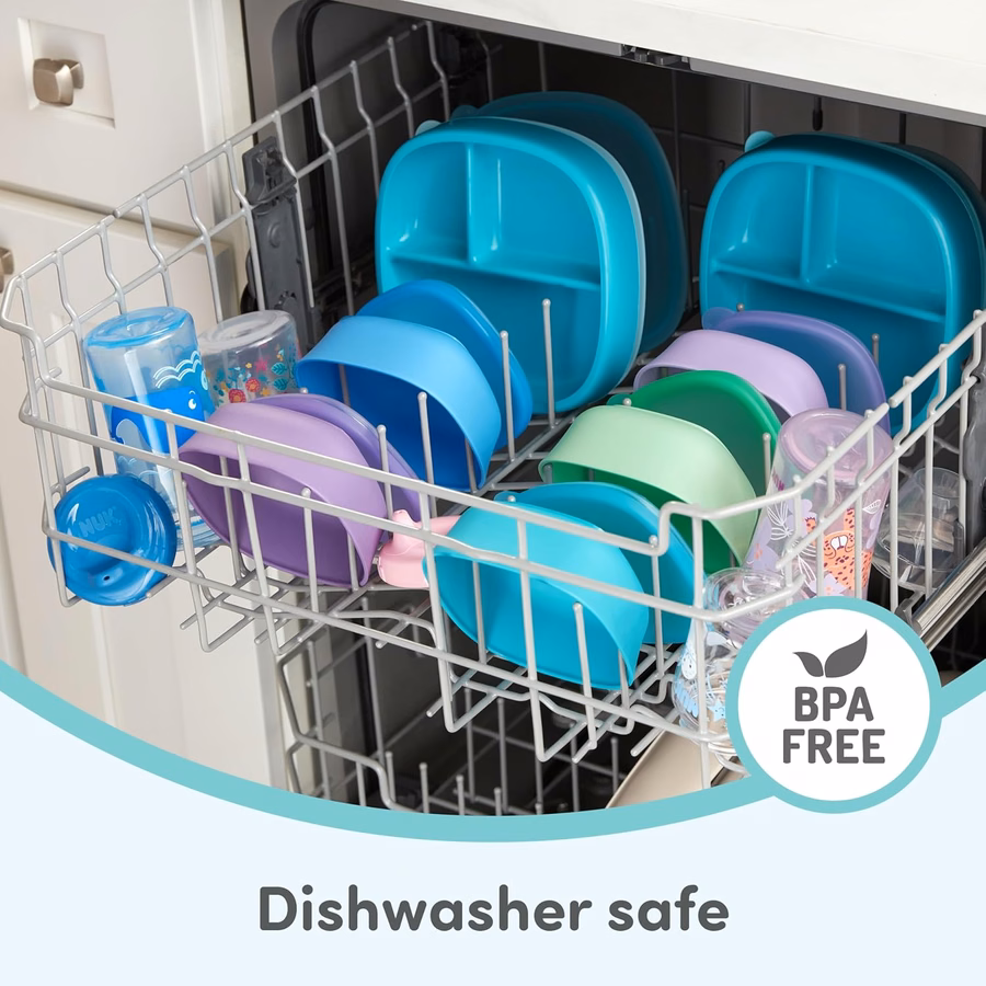 NUK Simply Natural Babyflaschensauger – Mittlerer Durchfluss, Silikon, extra weich, Anti-Kolik-Luftsystem, BPA-frei, 2er-Pack: Baby