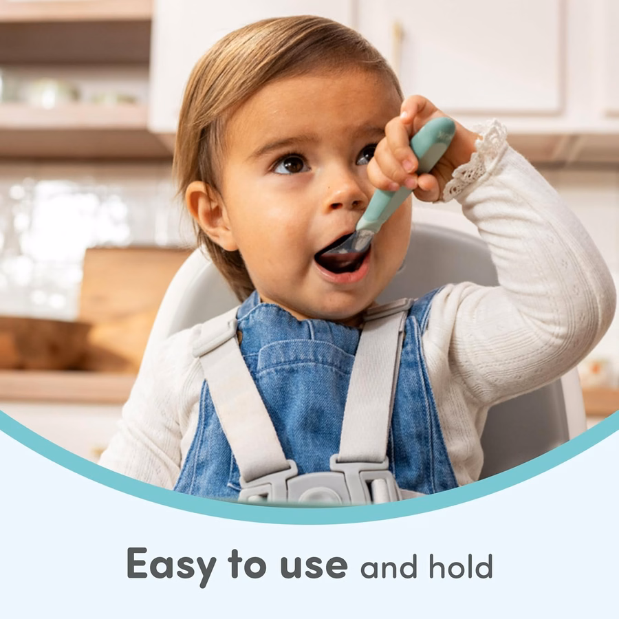 NUK Kinderbesteck, Gabeln, robuster Edelstahl, BPA- und latexfrei, ab 18 Monaten, 3er-Pack: Baby