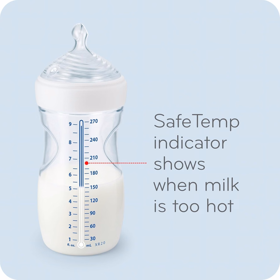 NUK Simply Natural Babyflasche mit SafeTemp: Baby
