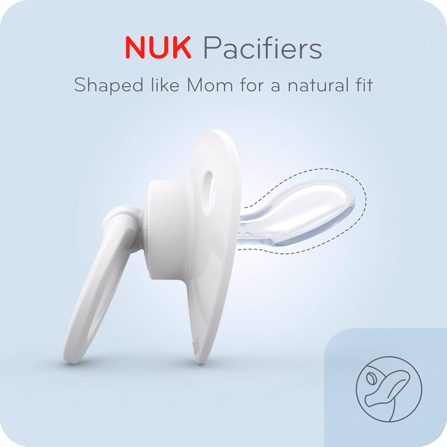 NUK Simply Natural Geschenkset mit SafeTemp- und Anti-Kolik-Flaschen für natürliches Füttern, 9-teilig: Baby