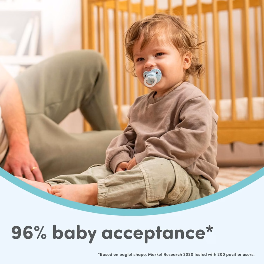 NUK First Choice Classic Kieferorthopädischer Babyschnuller, 0–6 Monate, Neugeborenenschnuller, Neutral, Baby-Must-haves, 5er-Pack: Gesundheit & Haushalt