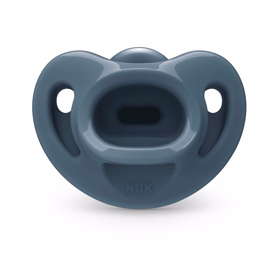 NUK Timeless Comfy Schnuller | 100 % Silikon, einteiliges Design | BPA-frei, sanft zur Babyhaut | 5er-Pack, für Babys von 0–6 Monaten