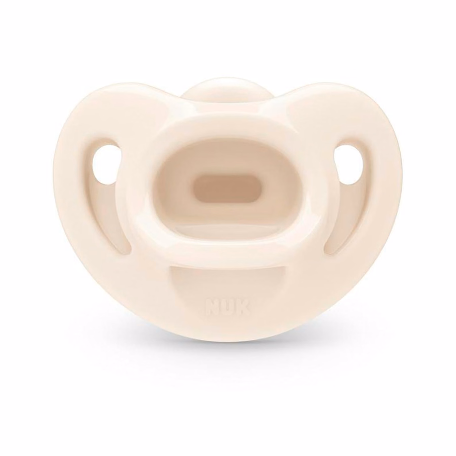 NUK Timeless Comfy Schnuller | 100 % Silikon, einteiliges Design | BPA-frei, sanft zur Babyhaut | 5er-Pack, für Babys von 0–6 Monaten