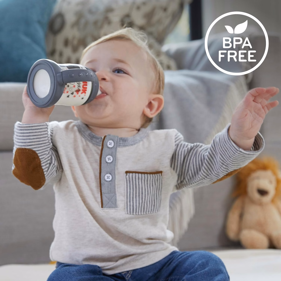 NUK Trinklernbecher, ab 6 Monaten, Timeless Kollektion, exklusiv bei Amazon, 148 ml, 2er-Pack – BPA-frei, auslaufsicherer Trinklernbecher: Baby