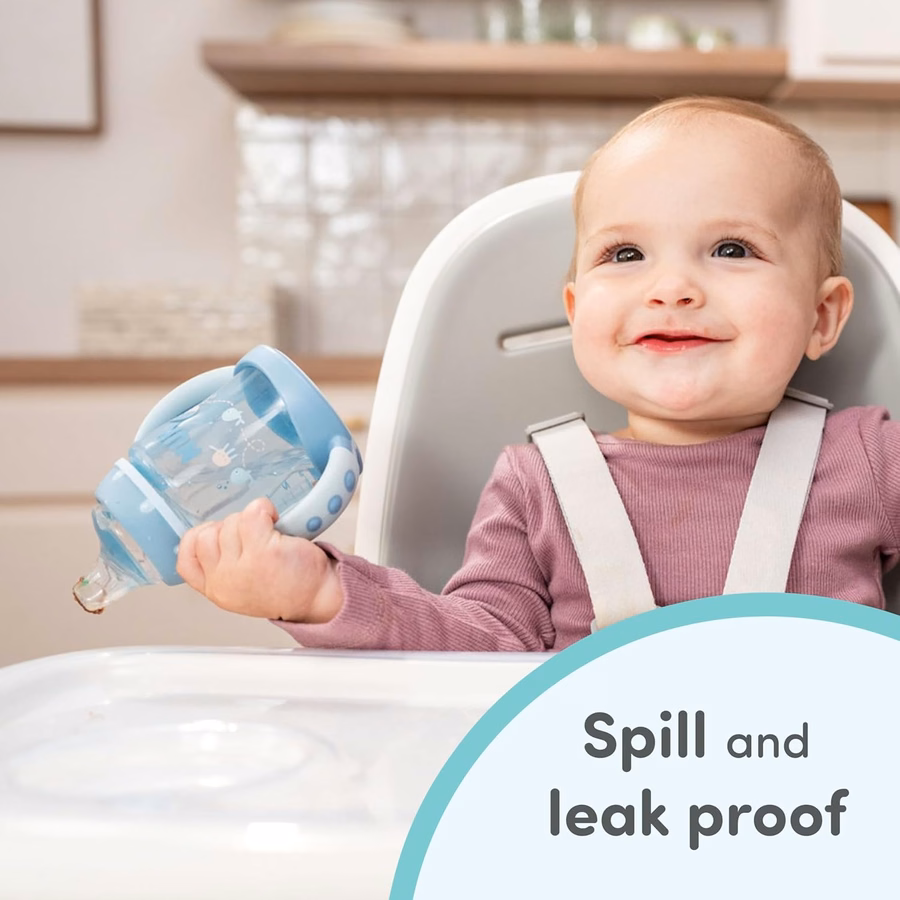 NUK Ersatz-Silikon-Trinktülle für ausgewählte NUK Becher, auslaufsicher, weich, spülmaschinenfest, BPA-frei, transparent, 3er-Pack: Baby
