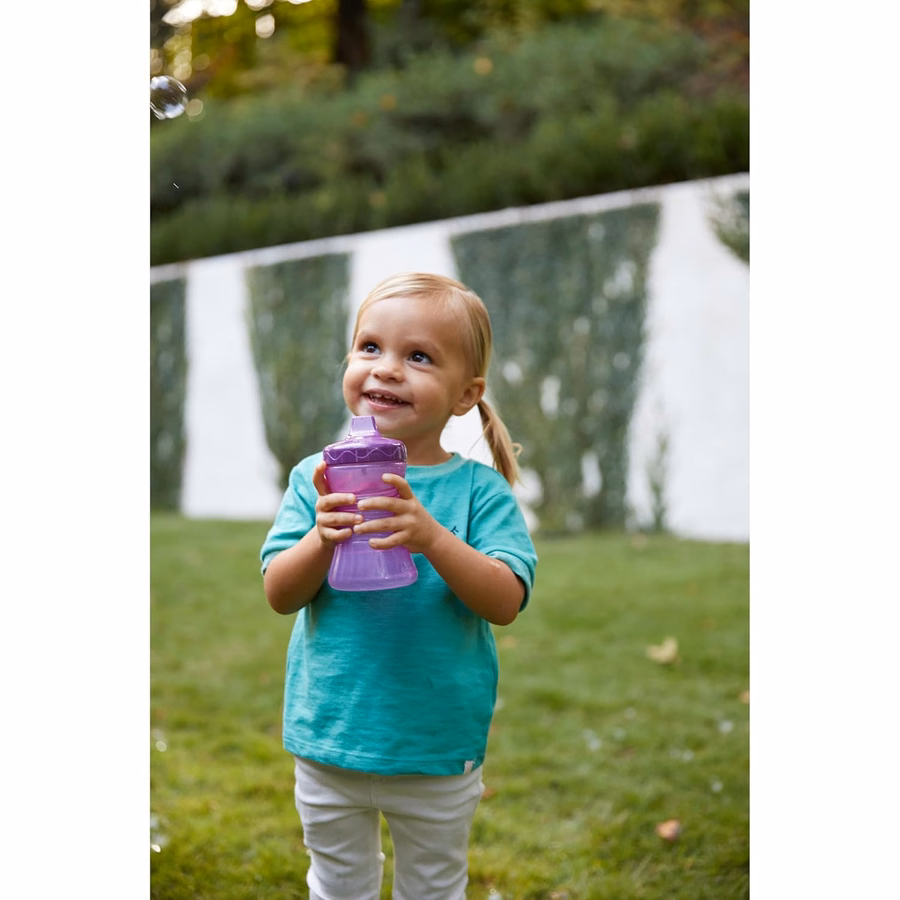 NUK Fun Grips Trinklernbecher mit festem Ausgießer, 295 ml | Leicht zu halten, BPA-frei, auslaufsicherer Kleinkindbecher, 4er-Pack: Baby