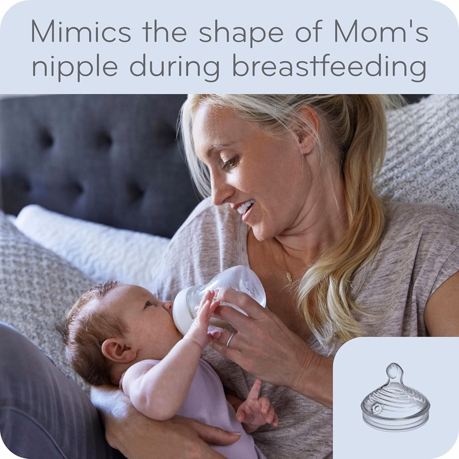 NUK Simply Natural Babyflasche mit SafeTemp: Baby