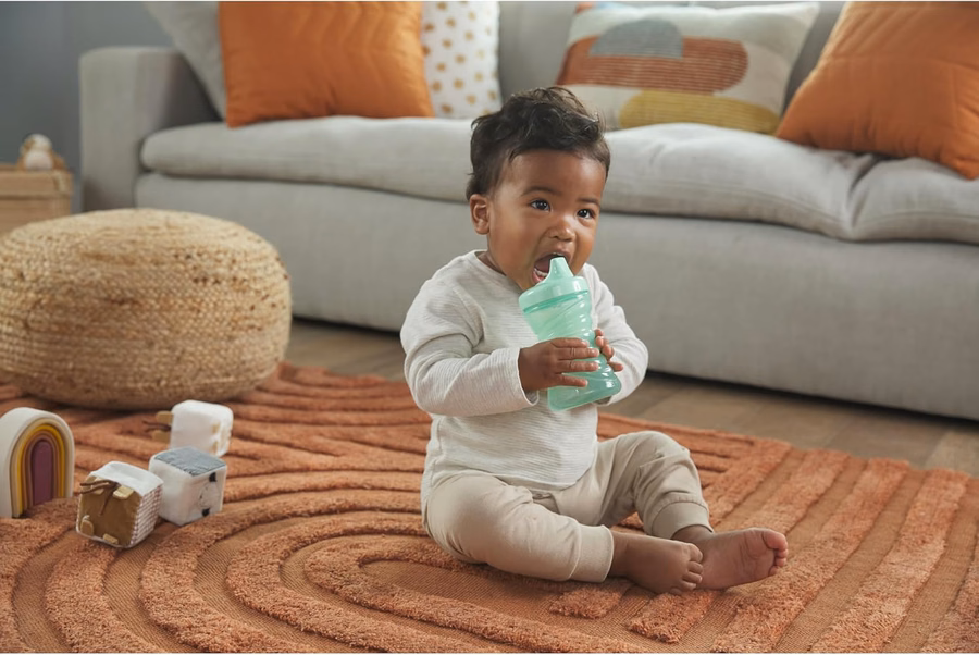 NUK Mickey Mouse Trinklernbecher, groß, 200 ml, 2er-Pack – BPA-frei, auslaufsicher: Baby
