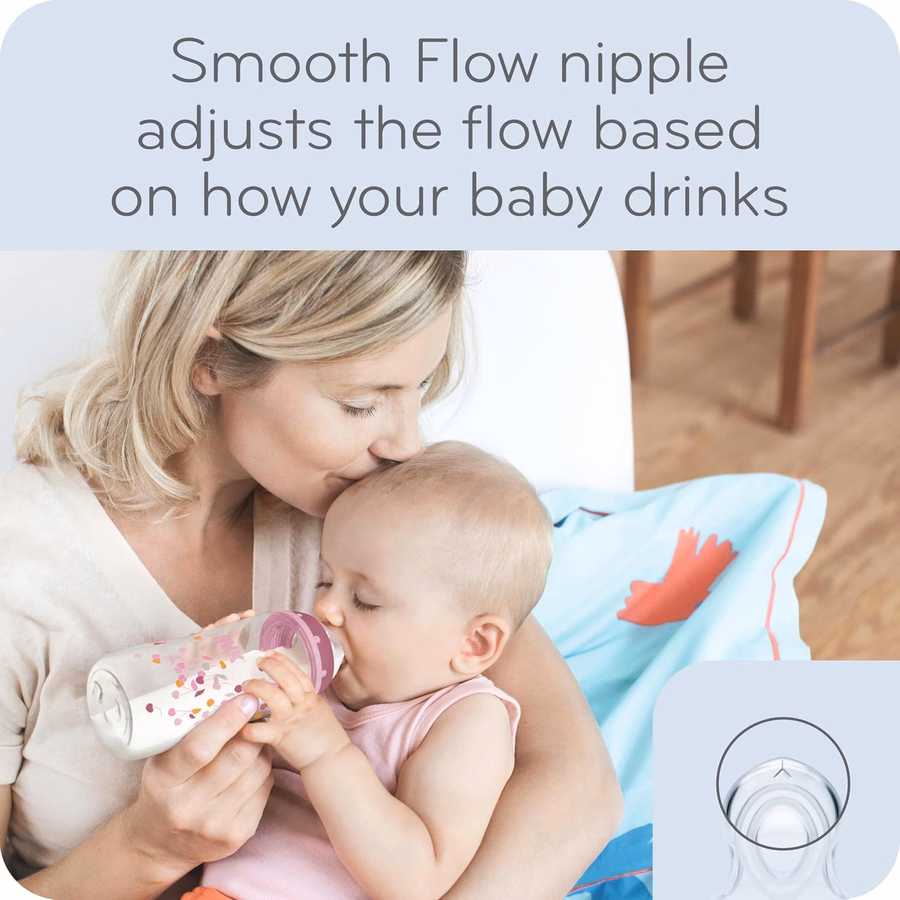 NUK Smooth Flow Anti-Kolik Babyflasche: Baby