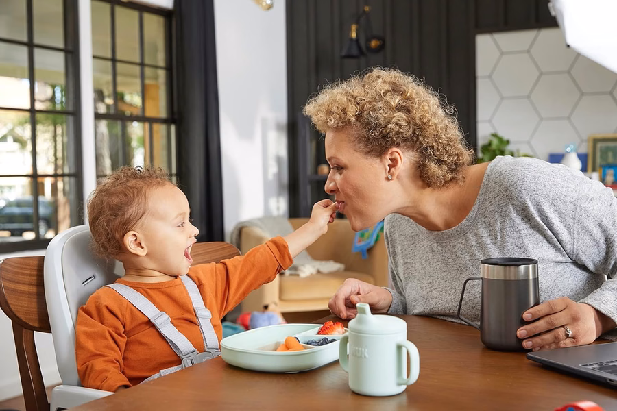 NUK Silikon-Babylöffel, strapazierfähiges Silikonmaterial, leicht zu halten und zu füttern, spülmaschinenfest, BPA-frei, 3er-Pack: Baby