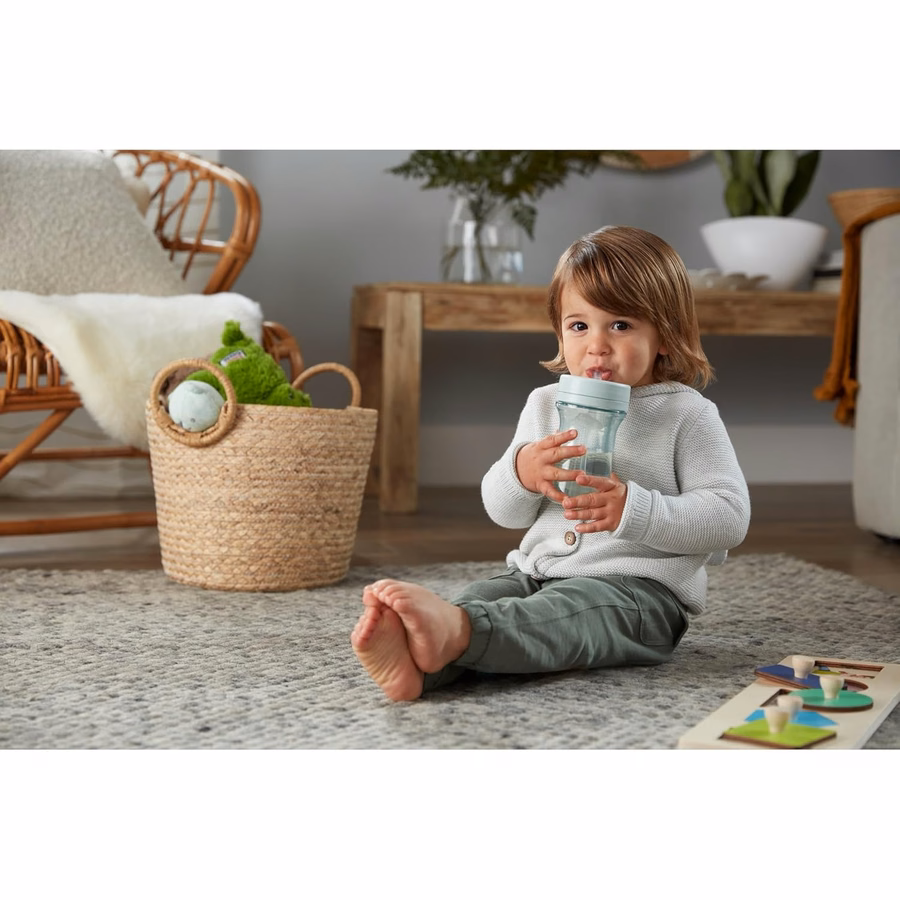 NUK for Nature™ Everlast Trinkbecher mit Strohhalm und Gewicht: Sport & Outdoor
