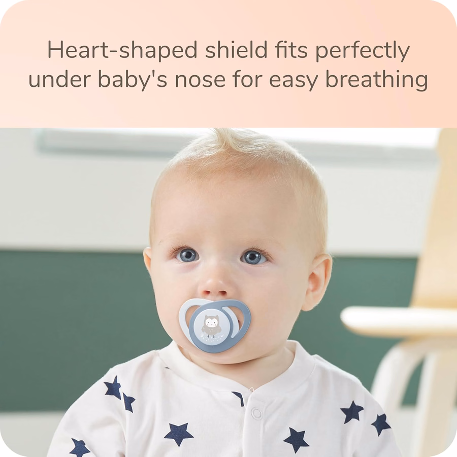 NUK Leucht-Schnuller mit herzförmigem Schild, BPA-frei, für Babys von 6–18 Monaten, 4er-Pack: Gesundheit & Haushalt