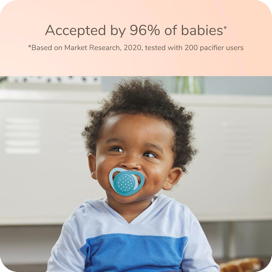 NUK Leucht-Schnuller mit herzförmigem Schild, BPA-frei, für Babys von 6–18 Monaten, 4er-Pack: Gesundheit & Haushalt
