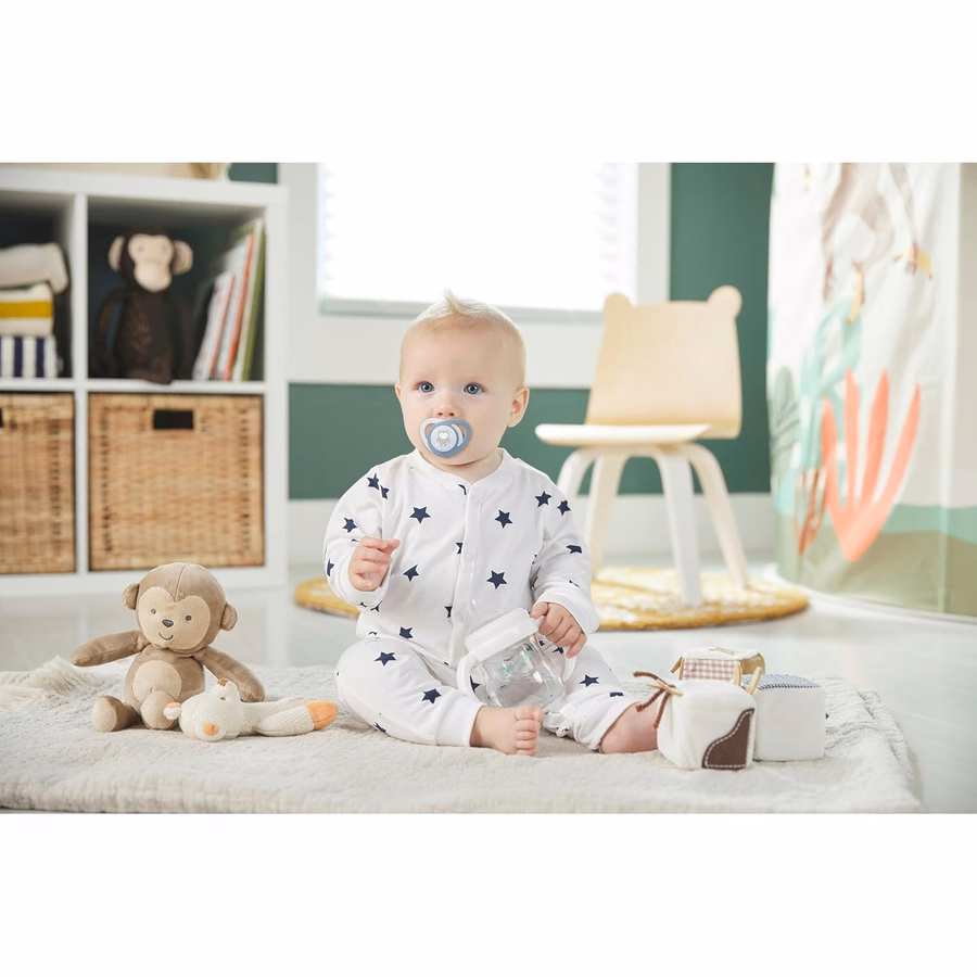 NUK Leucht-Schnuller mit herzförmigem Schild, BPA-frei, für Babys von 6–18 Monaten, 4er-Pack: Gesundheit & Haushalt